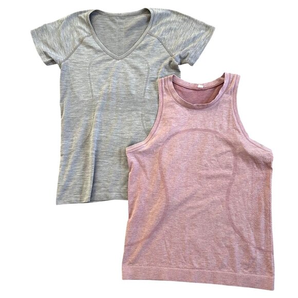 Lululemon Tops - Lululemon Bundle Women's Sz 8 Swiftly Tech Racerback Tank Short Sleeve Tee
